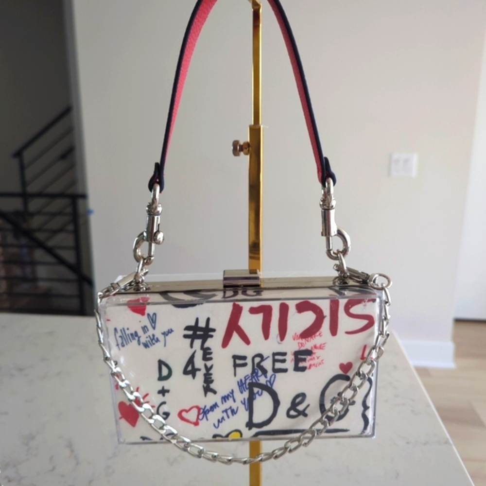 Dolce & Gabbana Graffiti DUSTBAG UPCYCLED Novelty Clutch
